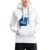 Sail Away Frauen Premium Hoodie - Weiß