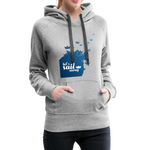 Sail Away Frauen Premium Hoodie - Grau meliert