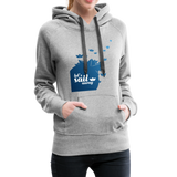 Sail Away Frauen Premium Hoodie - Grau meliert