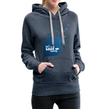 Sail Away Frauen Premium Hoodie - Jeansblau