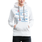 Ocean Air Frauen Premium Hoodie - Weiß