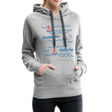 Ocean Air Frauen Premium Hoodie - Grau meliert