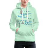 Ocean Air Frauen Premium Hoodie - helles Mintgrün