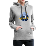 1991 Frauen Premium Hoodie - Grau meliert