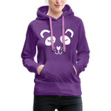 Panda Frauen Premium Hoodie - Purple