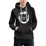 Löwe Frauen Premium Hoodie - Schwarz