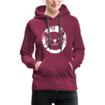 Löwe Frauen Premium Hoodie - Bordeaux