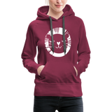 Löwe Frauen Premium Hoodie - Bordeaux