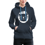 Löwe Frauen Premium Hoodie - Navy