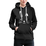 Hase Frauen Premium Hoodie - Schwarz