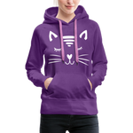 Katze Frauen Premium Hoodie - Purple