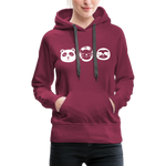 Tier Frauen Premium Hoodie - Bordeaux