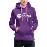 Tier Frauen Premium Hoodie - Purple