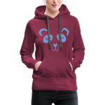 Panda Frauen Premium Hoodie - Bordeaux