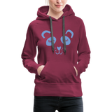 Panda Frauen Premium Hoodie - Bordeaux