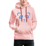 Panda Frauen Premium Hoodie - Kristallrosa