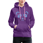 Panda Frauen Premium Hoodie - Purple