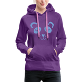 Panda Frauen Premium Hoodie - Purple