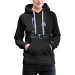 Hase Frauen Premium Hoodie - Schwarz