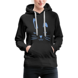 Hase Frauen Premium Hoodie - Schwarz