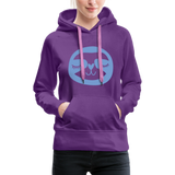 Faultier Frauen Premium Hoodie - Purple