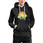 80´s Frauen Premium Hoodie - Schwarz