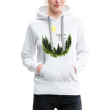 Slow Down Frauen Premium Hoodie - Weiß