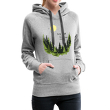 Slow Down Frauen Premium Hoodie - Grau meliert