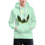 Slow Down Frauen Premium Hoodie - helles Mintgrün