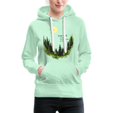 Slow Down Frauen Premium Hoodie - helles Mintgrün