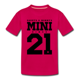 Mini Kinder Premium T-Shirt - dunkles Pink