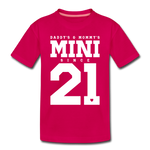 Mini Kinder Premium T-Shirt - dunkles Pink