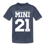 Mini Kinder Premium T-Shirt - Blau meliert
