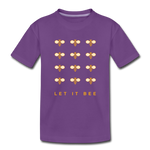 Let It Bee Kinder Premium T-Shirt - Lila