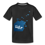 Sail Away Kinder Premium T-Shirt - Schwarz