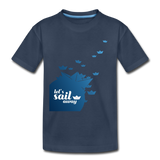 Sail Away Kinder Premium T-Shirt - Navy