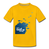 Sail Away Kinder Premium T-Shirt - Sonnengelb
