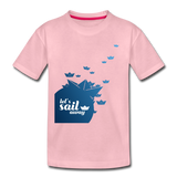 Sail Away Kinder Premium T-Shirt - Hellrosa