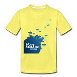 Sail Away Kinder Premium T-Shirt - Gelb