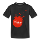 Sail Away Kinder Premium T-Shirt - Schwarz