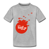 Sail Away Kinder Premium T-Shirt - Grau meliert