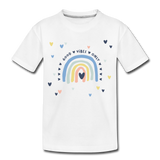 Good Vibes Kinder Premium T-Shirt - Weiß