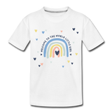 Welcome Little Girl Kinder Premium T-Shirt - Weiß