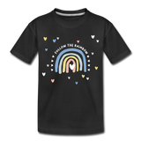 Follow The Rainbow Kinder Premium T-Shirt - Schwarz