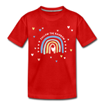 Follow The Rainbow Kinder Premium T-Shirt - Rot