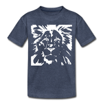 Löwe Kinder Premium T-Shirt - Blau meliert
