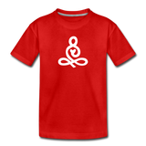 Yoga Kinder Premium T-Shirt - Rot