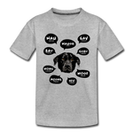 Hund Kinder Premium T-Shirt - Grau meliert