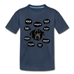 Hund Kinder Premium T-Shirt - Navy