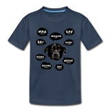 Hund Kinder Premium T-Shirt - Navy